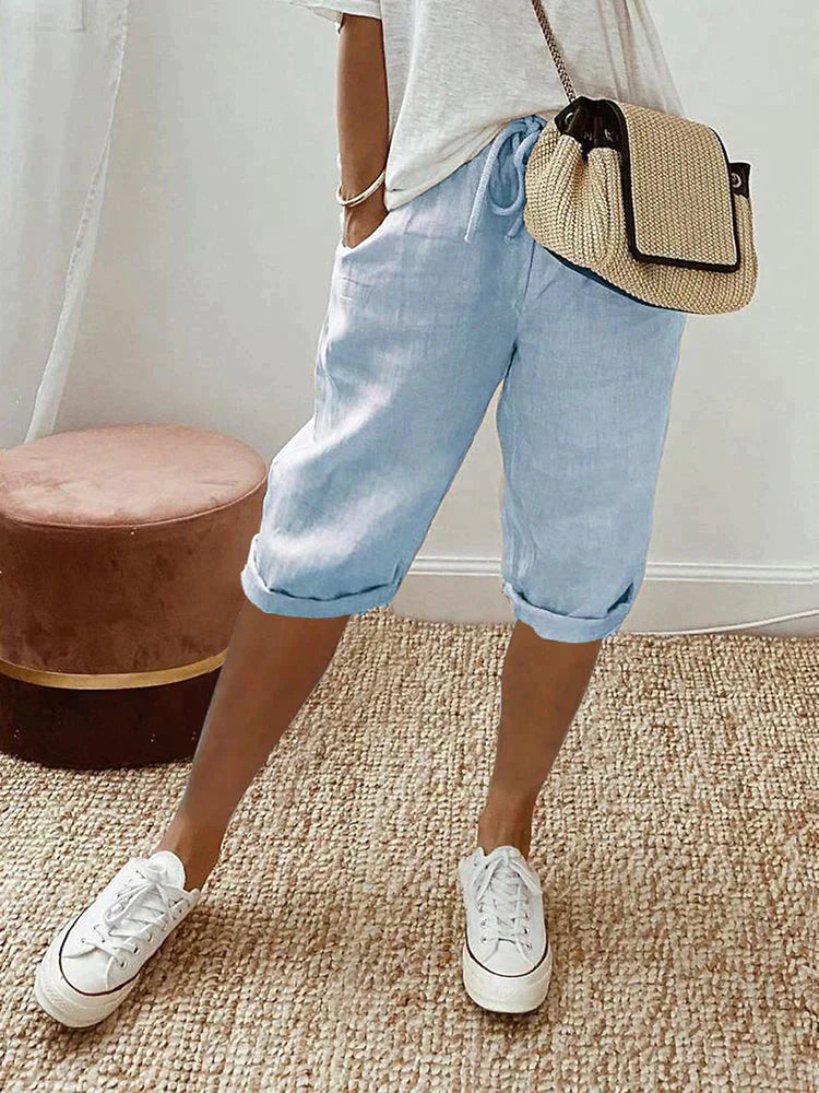 Zoe - Easy Wear Knee-Length Trousers